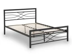 Clearance - Seconique Kelly 4ft6 Double Black Metal Bed Frame