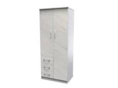 Welcome Welcome Avon 2ft6 2 Door 3 Drawer Double Wardrobe (Assembled)