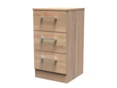 Welcome Welcome Devon 3 Drawer Bedside Table (Assembled)