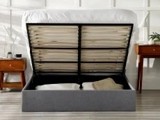 Julian Bowen Julian Bowen Merida 5ft King Size Grey Fabric Ottoman Bed Frame