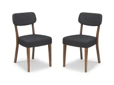 Julian Bowen Julian Bowen Farringdon Set of 2 Walnut Dining Chairs