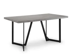 Julian Bowen Miller 160cm Concrete Effect Dining Table
