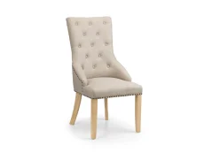 Julian Bowen Loire Oatmeal Fabric Dining Chair