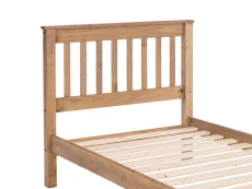 Core Products Core Corona 3ft Single Antique Waxed Pine Wooden Bed Frame