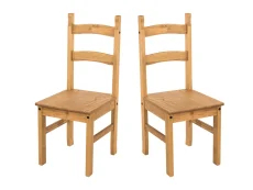 Core Corona Pine Set of 2 Solid Pine Chairs