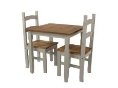 Core Products Core Corona Grey and Pine Square Dining Table and 2 Chair Set
