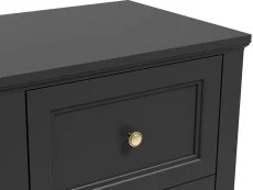 LPD LPD Ives Black 2 Drawer Bedside Table