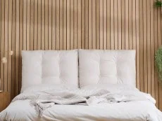 Birlea Furniture & Beds Birlea Ander 4ft6 Double White Fabric Bed Frame