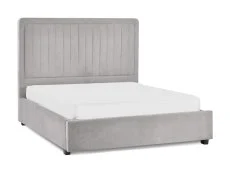 ASC ASC Santorini 4ft6 Double Grey Velvet 1 Drawer Fabric Bed Frame