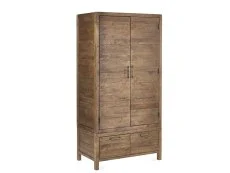 ASC Hatton Reclaimed Pine 2 Door 2 Drawer Wardrobe (Part Assembled)