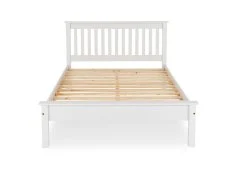 Seconique Seconique Monaco 4ft Small Double White Wooden Bed Frame (Low Footend)