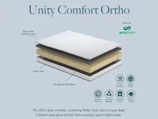 Komfi Komfi Unity Comfort Ortho Crib 5 5ft King Size Mattress in a Box