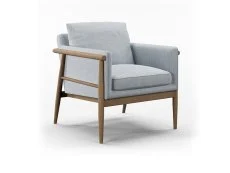 Kyoto Kyoto Alfie Grey Fabric Accent Chair