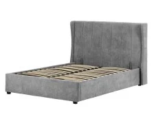 Seconique Seconique Amelia 5ft King Size Grey Fabric Ottoman Bed Frame