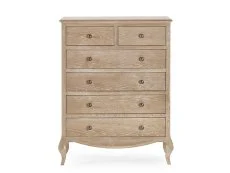 Julian Bowen Julian Bowen Camille Limed Oak 4+2 Drawer Chest of Drawers