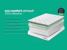 Silentnight Silentnight Airmesh Air Support Mirapocket 2000 Pillowtop 3ft Single Mattress