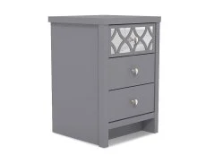 GFW GFW Arianna 3 Drawer Grey Wooden Bedside Table