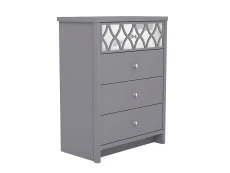 GFW GFW Arianna 4 Drawer Grey Wooden Chest of Drawers