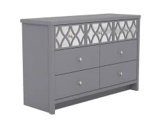 GFW GFW Arianna 3+4 Drawer Grey Wooden Chest of Drawers