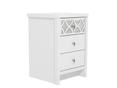 GFW GFW Arianna 3 Drawer White Wooden Bedside Table