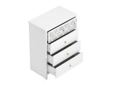 GFW GFW Arianna 4 Drawer White Wooden Chest of Drawers