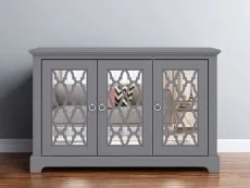 GFW GFW Honiton Grey Mirrored 3 Door Sideboard