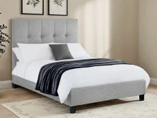 Julian Bowen Julian Bowen Sorrento 6ft Super King Size Light Grey Fabric Bed Frame