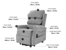 ASC ASC Arden Dual Motor Fabric Riser Recliner Chair