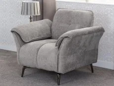 Seconique Seconique Amalfi Grey Fabric Armchair