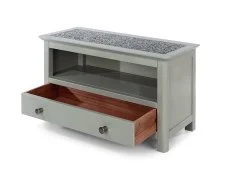 Core Products Core Perth Grey Painted with Grey Stone Inset 1 Drawer TV Unit