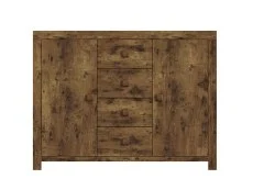 GFW GFW Jakarta Mango Wood Effect 2 Door 4 Drawer Sideboard