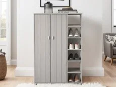 GFW GFW Bideford Grey 2 Door Shoe Cabinet