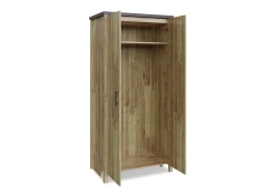 GFW GFW Cascina Oak and Grey 2 Door Wardrobe