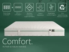 Jay-Be Jay-Be Natural Fresh 4ft6 Double Bamboo Hybrid 2000 e-Pocket Mattress in a Box