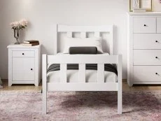 LPD LPD Havana 3ft Single White Wooden Bed Frame