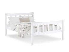 LPD LPD Havana 5ft King Size White Wooden Bed Frame