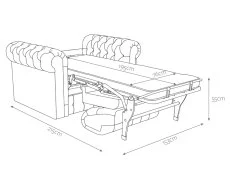 Jay-Be Jay-Be Chesterfield Snuggler Sofa Bed