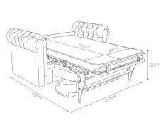 Jay-Be Jay-Be Chesterfield 3 Seater Sofa Bed