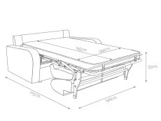 Jay-Be Jay-Be Deco 3 Seater Sofa Bed