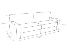 Jay-Be Jay-Be Linea 4 Seater Sofa Bed