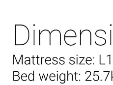 Jay-Be Jay-Be Grand 120cm Folding Guest Bed with e-Pocket Mattress