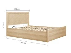 Birlea Furniture & Beds Birlea Herringford 5ft King Size Light Oak Wooden Ottoman Bed Frame