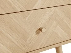 Birlea Furniture & Beds Birlea Herringford Light Oak 2 Drawer Bedside Table