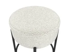 LPD LPD Anais Ivory Boucle Fabric Bar Stool