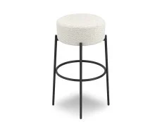 LPD Anais Ivory Boucle Fabric Bar Stool