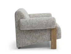 Kyoto Kyoto Arlo Natural Chenille and Oak Accent Chair