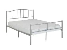 Seconique Seconique Newton 4ft6 Double Silver Metal Bed Frame