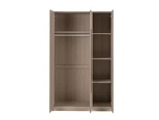 Seconique Seconique Paris Smoked Ash 3 Door Mirrored Wardrobe