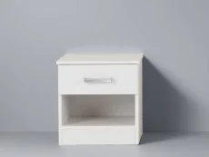 Seconique Seconique Polar White 1 Drawer Bedside Table