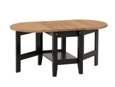 Seconique Seconique Santos Black and Pine Drop Leaf Coffee Table